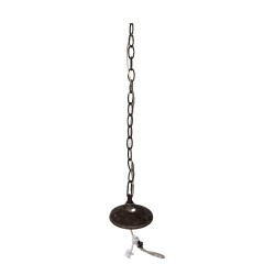 Clayre & Eef Pendant Lamp 41x41x78 cm Beige Iron