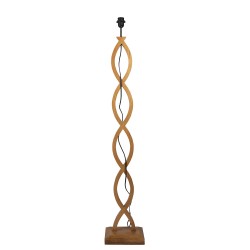 Clayre & Eef Vloerlamp  24x18x136 cm Bruin Hout