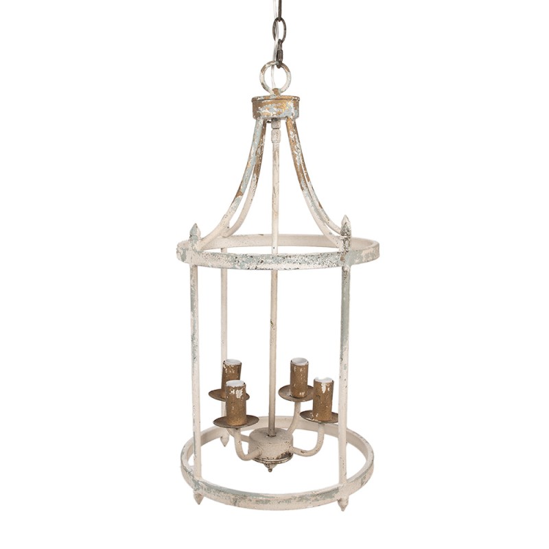 Clayre & Eef Hanglamp  Ø 30x65 cm Beige Ijzer