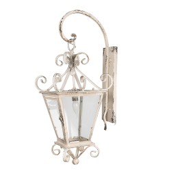 Clayre & Eef Wandlamp  31x39x79 cm Beige IJzer Glas