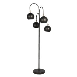 Clayre & Eef Lampadaire Ø 50x175 cm Noir Fer Rectangle