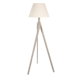 Clayre & Eef Lampadaire 45x45x152 cm  Beige Bois Textile Rectangle