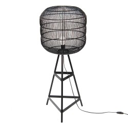 Clayre & Eef Floor Lamp Ø 39x100 cm  Black Iron