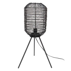 Clayre & Eef Floor Lamp Ø 21x63 cm  Black Iron