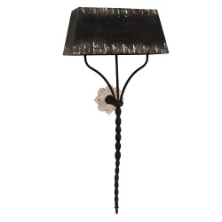 Clayre & Eef Wall Light 124 cm Black Iron