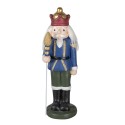 Clayre & Eef Figur Nussknacker 60 cm Blau Keramik