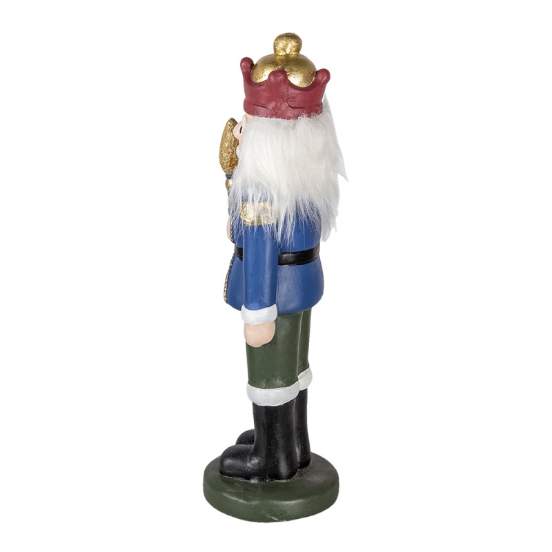 Clayre & Eef Figur Nussknacker 60 cm Blau Keramik