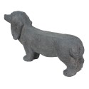 Clayre & Eef Beeld Hond 74x19x39 cm Grijs Steen