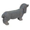 Clayre & Eef Beeld Hond 74x19x39 cm Grijs Steen