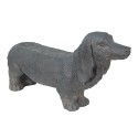 Clayre & Eef Beeld Hond 74x19x39 cm Grijs Steen