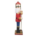 Clayre & Eef Figurine Nutcracker 120 cm Red Blue Polyresin