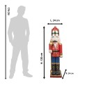 Clayre & Eef Figurine Nutcracker 120 cm Red Blue Polyresin