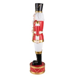 Clayre & Eef Figurine Nutcracker 82 cm Red White Stone