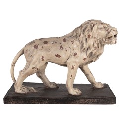 Clayre & Eef Figurine décorative Lion 55x23x40 cm Beige Marron Matériau céramique