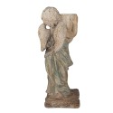 Clayre & Eef Dekorationsfigur Engel 58 cm Grün Beige Keramikmaterial