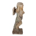 Clayre & Eef Dekorationsfigur Engel 58 cm Grün Beige Keramikmaterial