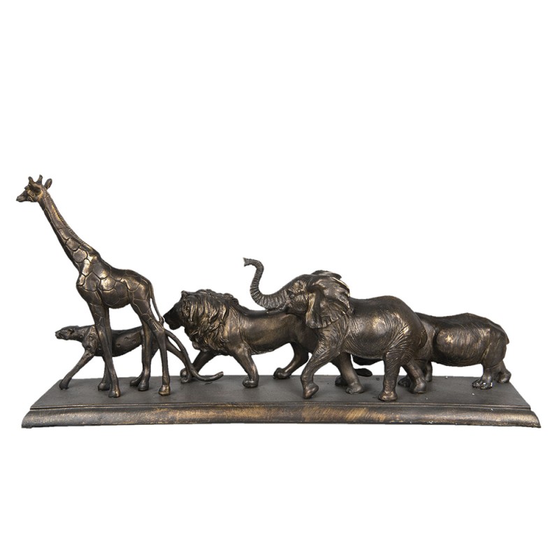 Clayre & Eef Figurine Animaux 71x16x34 cm Marron Polyrésine Animaux