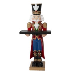 Clayre & Eef Figurine Nutcracker 90 cm Red Blue Polyresin