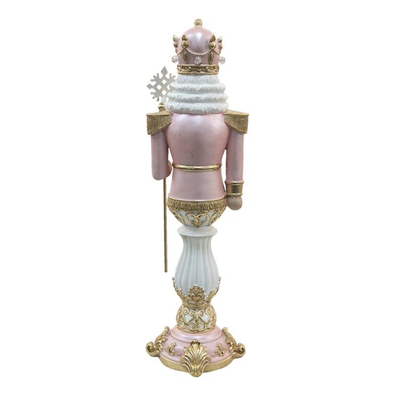 Clayre & Eef Statuetta Schiaccianoci 67 cm Rosa Poliresina