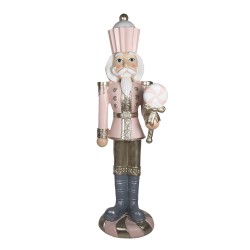 Clayre & Eef Statuetta Schiaccianoci 178 cm Rosa Poliresina