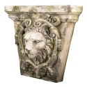 Clayre & Eef Décoration murale Lion 56 cm Beige Plastique Rectangle