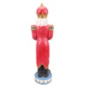 Clayre & Eef Figurine Père Noël 82 cm Rouge Bleu Polyrésine