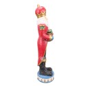 Clayre & Eef Figurine Père Noël 82 cm Rouge Bleu Polyrésine