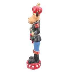 Clayre & Eef Statuetta Cervo 66 cm Rosso Verde  Poliresina