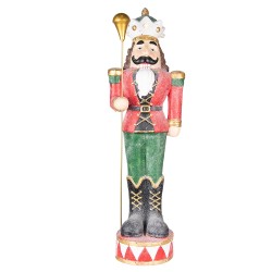 Clayre & Eef Figurine Nutcracker 89 cm Red Green Polyresin