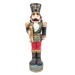 Clayre & Eef Figurine Nutcracker 65 cm Green Polyresin