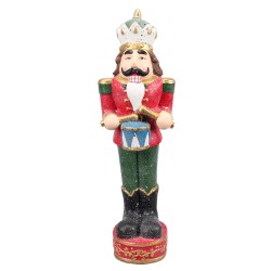 Clayre & Eef Figurine Nutcracker 65 cm Green Red Polyresin