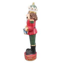 Clayre & Eef Figur Nussknacker 65 cm Grün Rot Polyresin