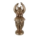 Clayre & Eef Statuetta decorativa 64 cm Color oro Poliresina Ippopotamo