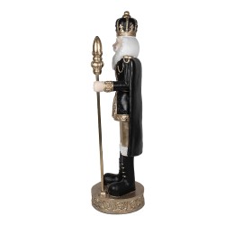 Clayre & Eef Figurine Nutcracker 63x50x178 cm Black Gold colored Polyresin