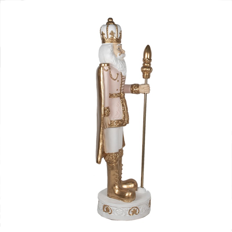 Clayre & Eef Figurine Nutcracker 178 cm Pink Polyresin