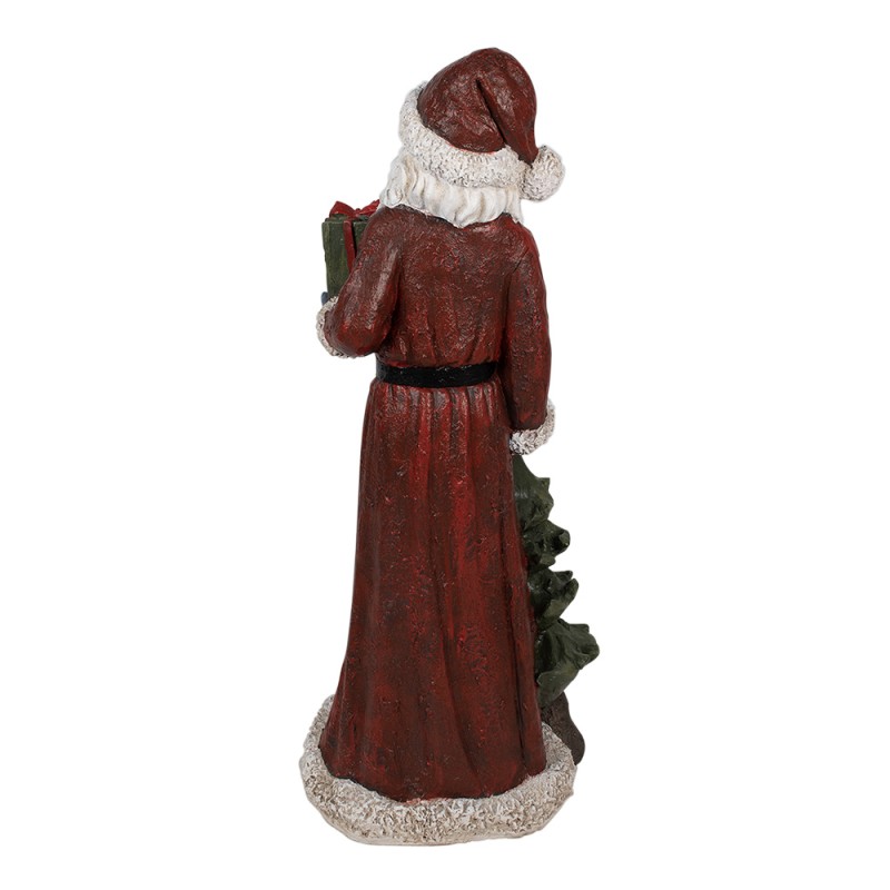 Clayre & Eef Statuetta Babbo Natale  45x33x104 cm Rosso Poliresina