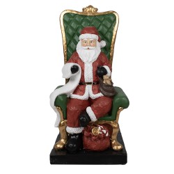 Clayre & Eef Statuetta Babbo Natale  50x50x106 cm Rosso Poliresina