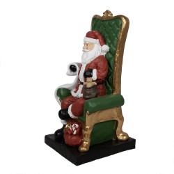 Clayre & Eef Figurine Santa Claus 50x50x106 cm Red Polyresin