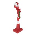 Clayre & Eef Kerstdecoratie Beeld Zuurstok 100 cm Rood Wit Polyresin