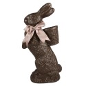 Clayre & Eef Figurine Rabbit 52 cm Brown Pink Polyresin