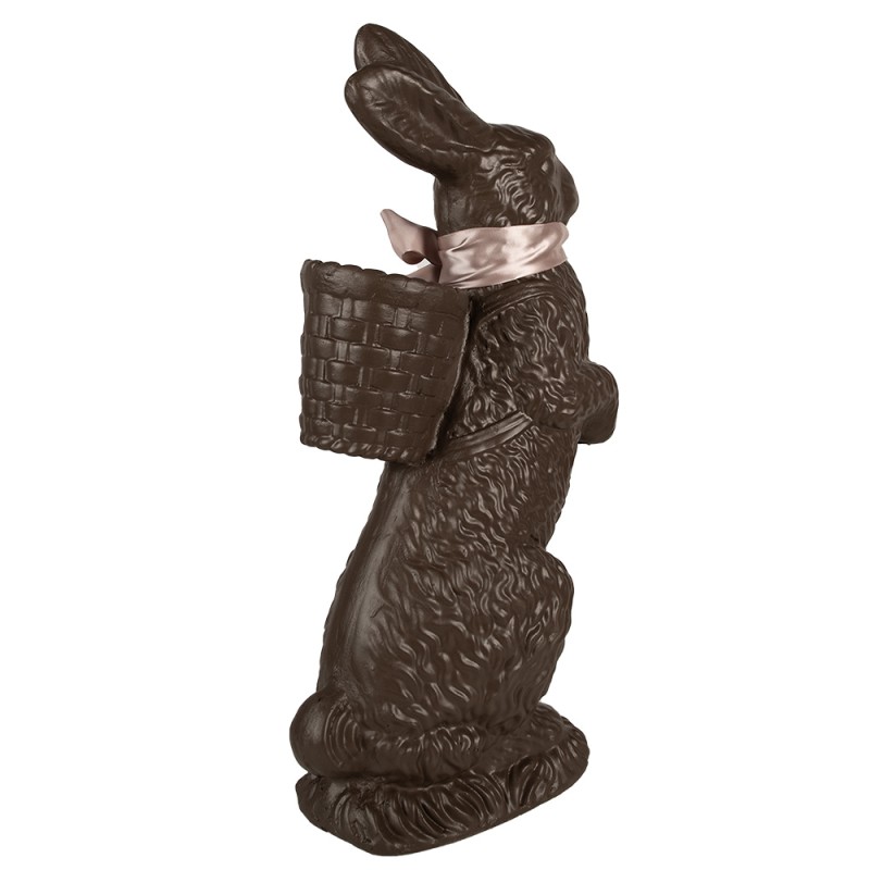 Clayre & Eef Figurine Rabbit 52 cm Brown Pink Polyresin