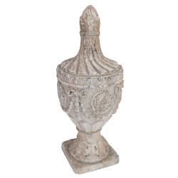 Clayre & Eef Statuetta Ø 26x63 cm Bianco Poliresina