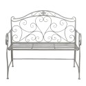 Clayre & Eef Garden Bench 103x51x94 cm Grey Iron Rectangle