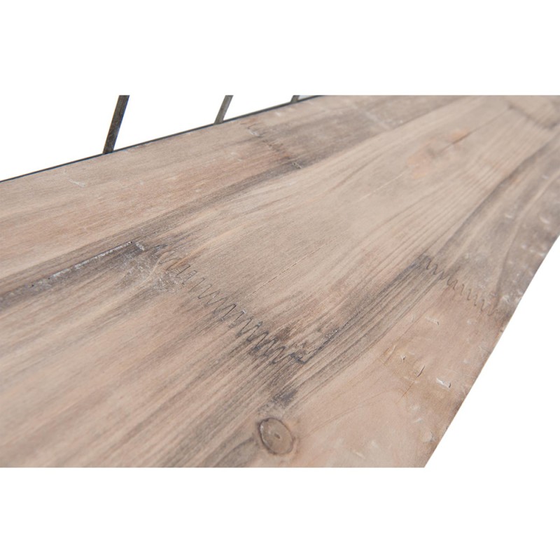 Clayre & Eef Scaffale da parete 85x20x64 cm Marrone Legno  Rettangolo