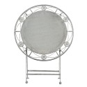 Clayre & Eef Ensemble bistro Table de bistrot Chaises bistrot set de 3 Ø 70x76 cm Gris Fer