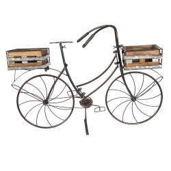 Clayre & Eef Planthouder fiets  85x30x58 cm Bruin Ijzer Fiets