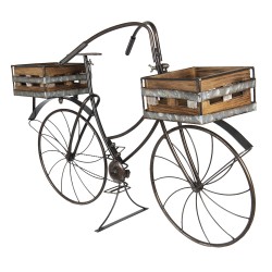 Clayre & Eef Planthouder fiets  85x30x58 cm Bruin Ijzer Fiets