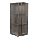 Clayre & Eef Wandkast  49x19x75 cm Bruin Metaal Glas Rechthoek