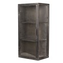 Clayre & Eef Wandkast  49x19x75 cm Bruin Metaal Glas Rechthoek