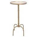 Clayre & Eef Side Table Ø 40x81 cm Gold colored Metal Round